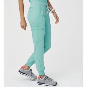 Figs Zamora jogger scrub pants aqua medium